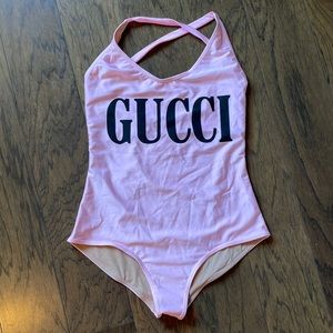 Gucci Pink One-Piece Bathing Suit Sz. M BNWT